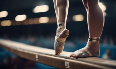 gymnasts feet endure strain